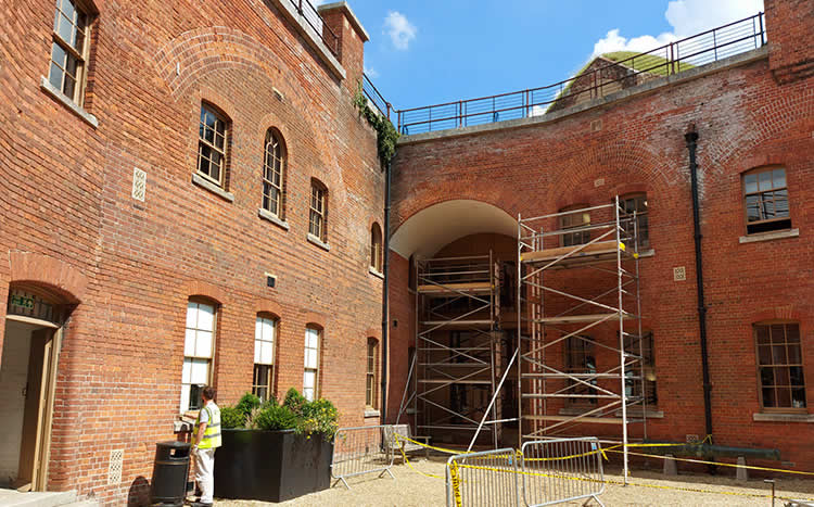 photo showing work completed for fort nelson in portsmouth