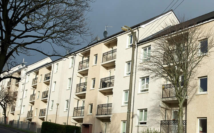 photo showing work completed for glen oaks housing association