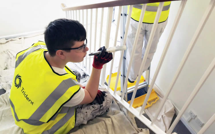 photo showing work completed for glen oaks housing association