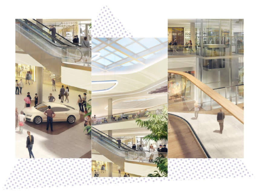 Shopping centre representing leisure & retail sector